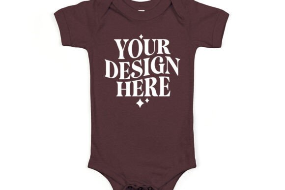 Bella Canvas 100B Mockup Heather Maroon for Product Mockups and Graphics