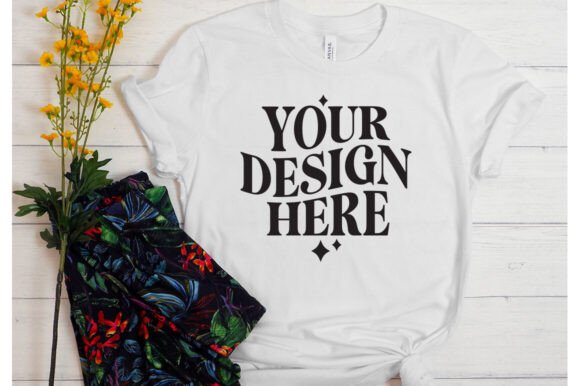 Bella Canvas Silver Mockup for Product Mockups and Graphics