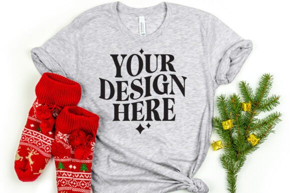 Christmas Bella Canvas 3001 Mockup Athle: A Graphic Design Asset for Product Mockups