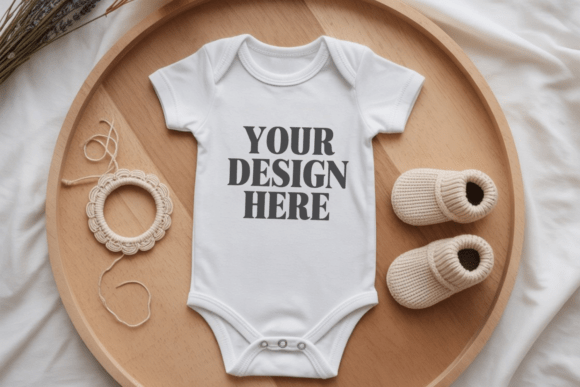 Rabbit Skins 4400 Baby Bodysuit Mockup 8 - Premium Graphics for Product Mockups