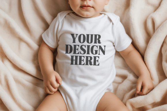 Rabbit Skins 4400 Baby Bodysuit Mockup 9