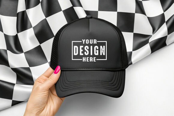 Trucker Black Hat Mockup: A Practical Graphic Asset for Digital Sellers