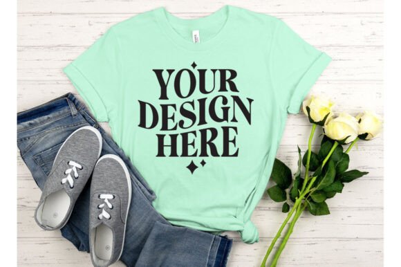 Valentine's Day BC3001 Minte Mockup for Branding and Product Design