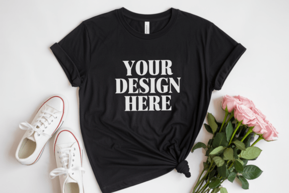 Valentine's Day Flat Lay Shirt Mockup 25 for Graphics and Product Mockups
