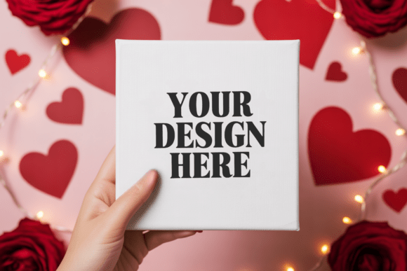 Valentine's Day Flat Lay Shirt Mockup 39 for Graphics and Product Mockups